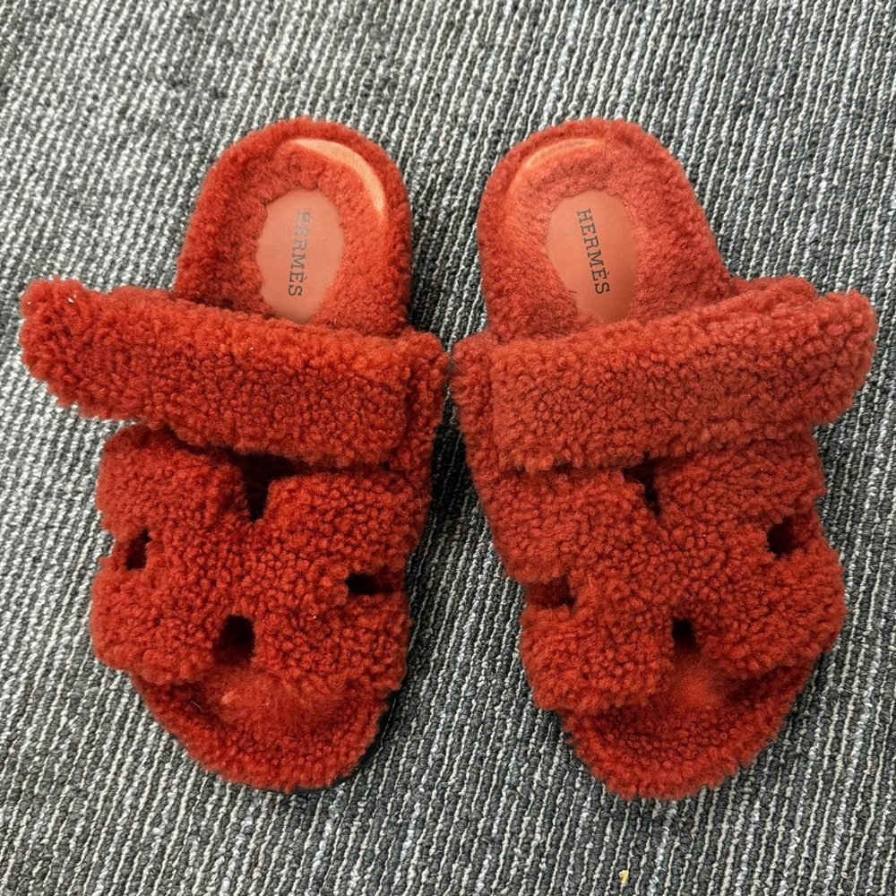 HERMES CHYPRE SANDALS TEDDY